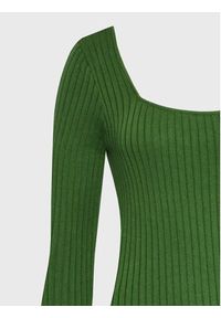 Glamorous Sukienka dzianinowa CA0334 Zielony Slim Fit. Kolor: zielony. Materiał: dzianina, bawełna #5