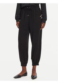 Liu Jo Sport Spodnie materiałowe TA5138 TS923 Czarny Regular Fit. Kolor: czarny. Materiał: syntetyk. Styl: sportowy