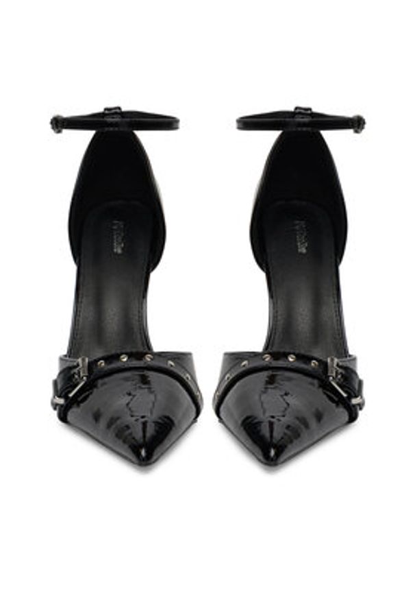 DeeZee Szpilki Q93079-17 Czarny. Kolor: czarny. Materiał: syntetyk, materiał. Obcas: na szpilce