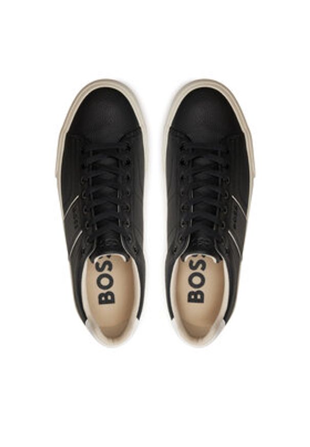 BOSS - Boss Sneakersy Aiden 50522833 Czarny. Kolor: czarny. Materiał: skóra