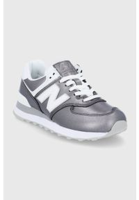 New Balance buty WL574LD2 kolor srebrny. Zapięcie: sznurówki. Kolor: srebrny. Materiał: guma. Model: New Balance 574 #3