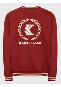 Karl Kani Bluza Retro Emblem College I-6020909 Bordowy Regular Fit. Kolor: czerwony. Materiał: bawełna. Styl: retro