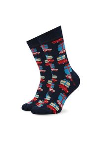 Happy-Socks - Happy Socks Skarpety Wysokie Dziecięce KHDS01-6500 Granatowy. Kolor: niebieski. Materiał: materiał, bawełna #1