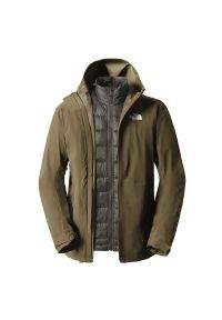 Kurtka The North Face Thermoball Eco TriClimate Jacket 0A7UL5Y001 - zielona. Kolor: zielony. Materiał: nylon, poliester, elastan. Sezon: zima. Sport: turystyka piesza #1