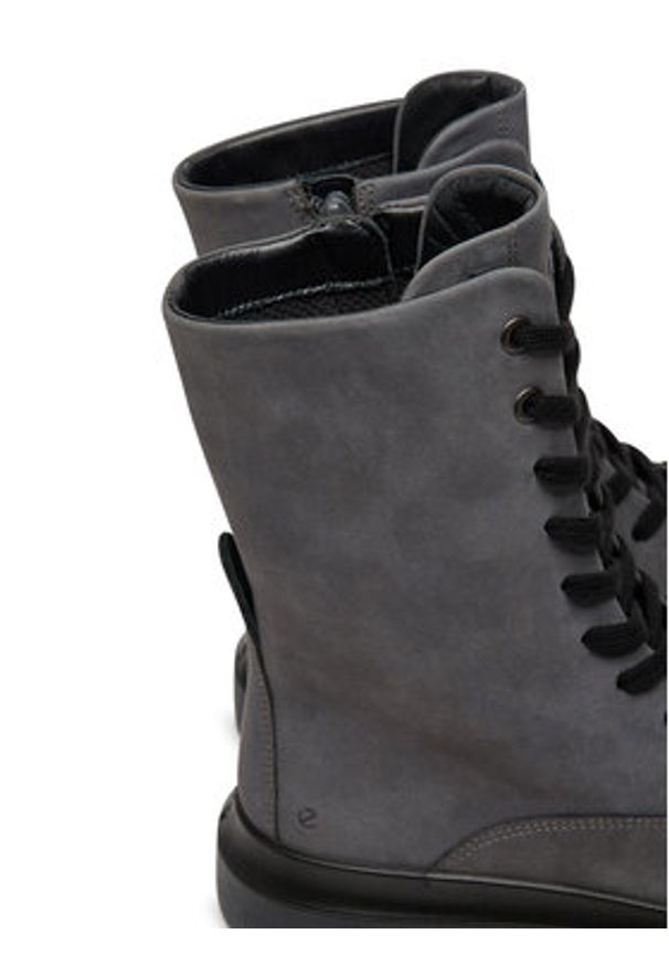 ecco - ECCO Trzewiki Nouvelle 21621302308 Szary. Kolor: szary. Materiał: skóra