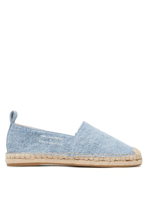 Karl Lagerfeld - KARL LAGERFELD Espadryle KL98119 Niebieski. Kolor: niebieski. Materiał: materiał