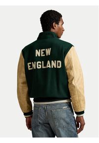 Polo Ralph Lauren Kurtka bomber 710977858001 Zielony Regular Fit. Typ kołnierza: polo. Kolor: zielony. Materiał: syntetyk