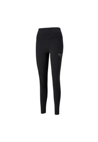 Puma - Legginsy Damskie Z Wysokim Stanem. Stan: podwyższony. Kolor: czarny. Sport: turystyka piesza