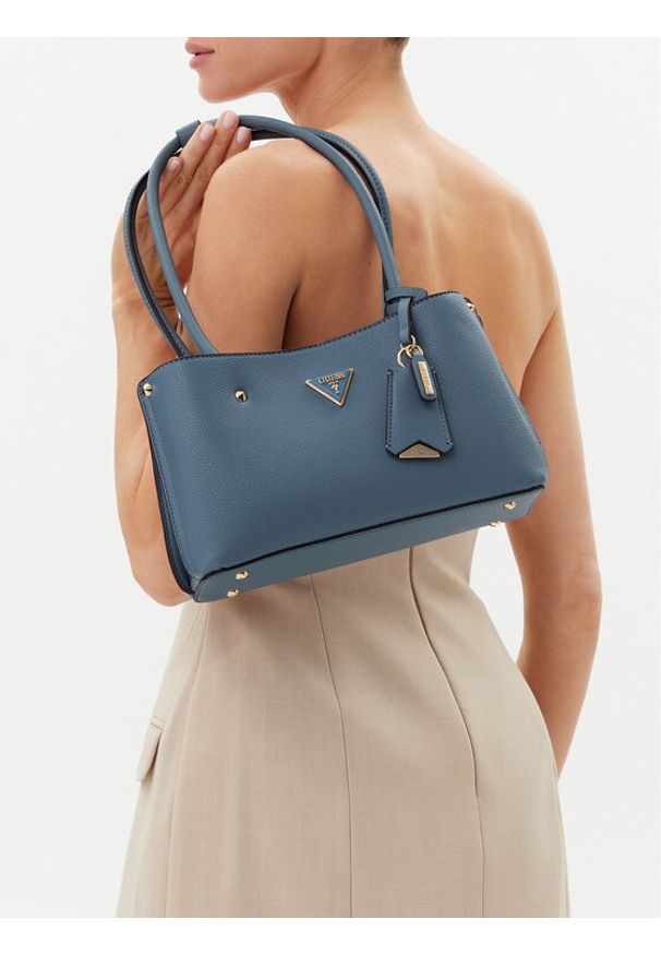 Guess Torebka HWBG87 78090 Niebieski. Kolor: niebieski. Materiał: skórzane