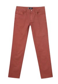 TOP SECRET - Spodnie strukturalne slim fit. Okazja: na co dzień. Kolor: czerwony. Materiał: materiał. Sezon: wiosna. Styl: casual, klasyczny, elegancki #2