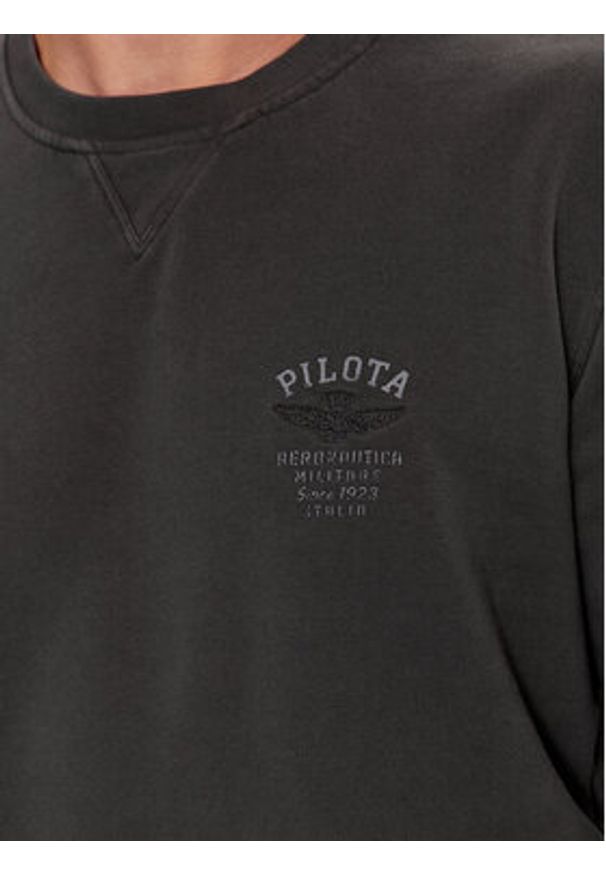 Aeronautica Militare Bluza 232FE1829F533 Szary Regular Fit. Kolor: szary. Materiał: bawełna