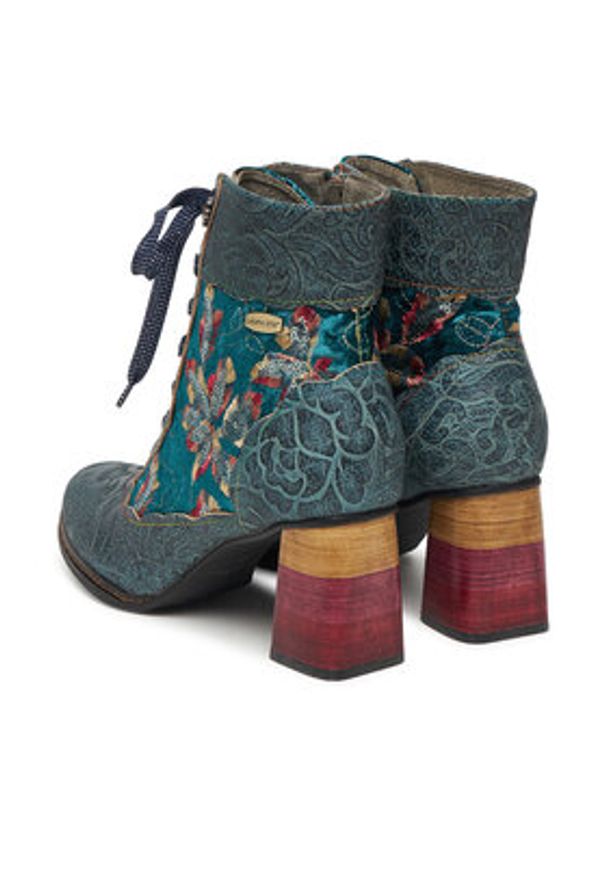 Laura Vita Trzewiki Idcano 06 Turkusowy. Kolor: turkusowy. Materiał: materiał