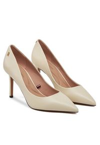 TOMMY HILFIGER - Tommy Hilfiger Szpilki Essential Pointed Pump FW0FW07533 Beżowy. Kolor: beżowy. Materiał: skóra. Obcas: na szpilce #4