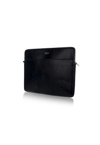 Skórzany pokrowiec etui na laptopa 13 cali Solier SA24 Czarny. Kolor: czarny. Materiał: skóra. Styl: elegancki