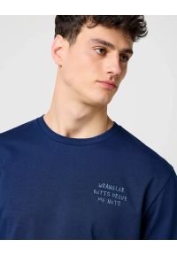 Wrangler - MESKA KOSZULKA WRANGLER EMBROIDERY TEE NAVY 112371488 #2