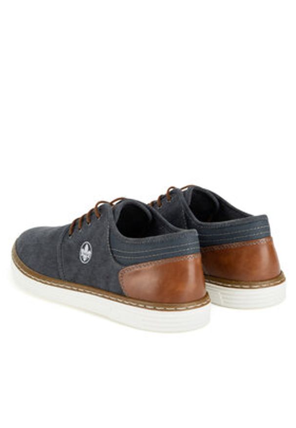 Rieker Półbuty B4949-14 Granatowy. Kolor: niebieski. Materiał: syntetyk, materiał