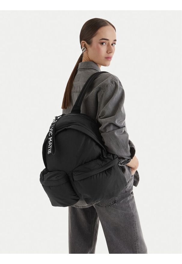 Vic Matié Plecak 1E0736TG 999A090101 Czarny. Kolor: czarny. Materiał: materiał