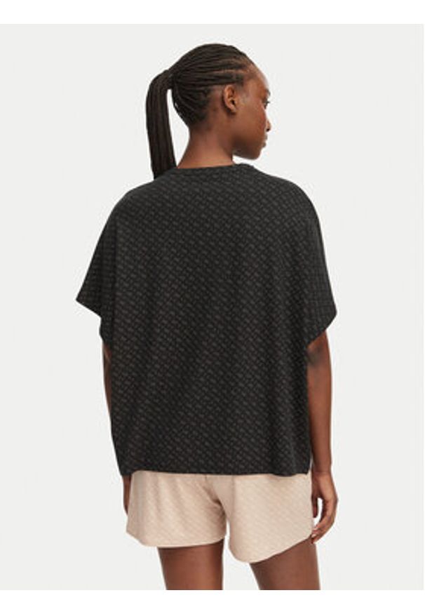 BOSS Koszulka piżamowa 50561029 Czarny Oversize. Kolor: czarny. Materiał: lyocell