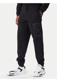 EA7 Emporio Armani Spodnie dresowe 7M001415 AF22266 MC005 Czarny Regular Fit. Kolor: czarny. Materiał: bawełna #1