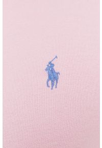 Polo Ralph Lauren Bluza męska kolor różowy gładka. Okazja: na co dzień. Typ kołnierza: polo. Kolor: różowy. Materiał: dzianina. Wzór: gładki. Styl: casual #3