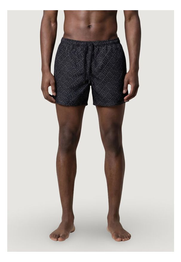 Armani Exchange Szorty kąpielowe XM000832 AF24685 FC308 Czarny Regular Fit. Kolor: czarny. Materiał: syntetyk