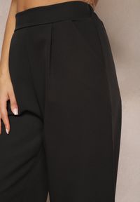 Renee - Czarne Szerokie Spodnie w Eleganckim Stylu Hanessame. Kolor: czarny. Styl: elegancki #4