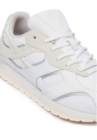 TOMMY HILFIGER - Tommy Hilfiger Sneakersy Th Modern Runner Mix Mat FW0FW09098 Biały. Kolor: biały. Materiał: skóra #3