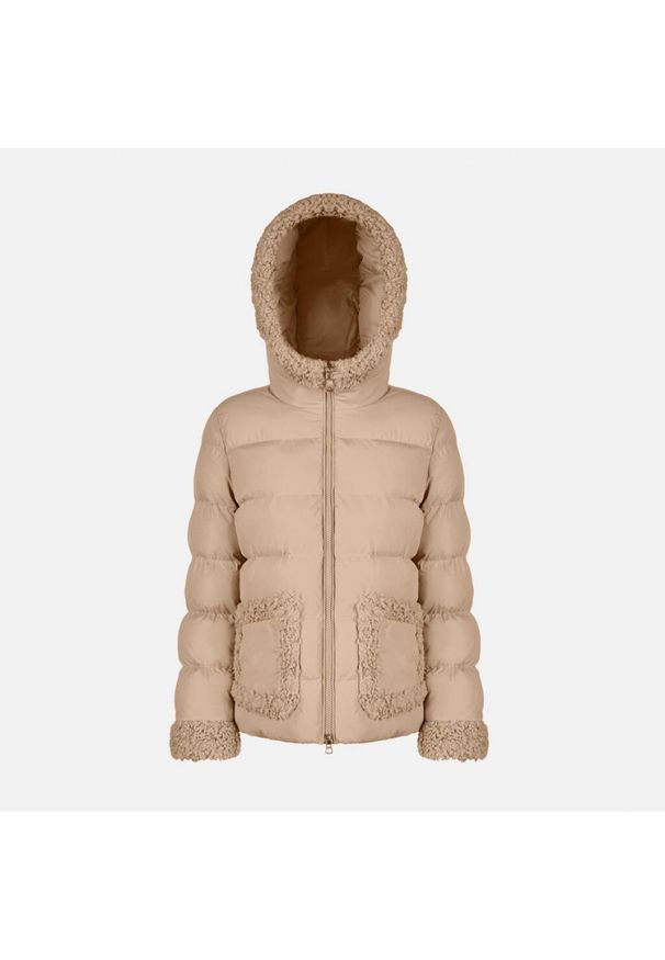 Geox - Kurtka GEOX W VILDE Beżowy. Kolor: beżowy. Materiał: tkanina