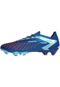 Adidas - Buty piłkarskie adidas Predator Accuracy.1 Low Ag IE9453 niebieskie. Zapięcie: sznurówki. Kolor: niebieski. Materiał: guma, syntetyk. Szerokość cholewki: normalna. Sport: piłka nożna