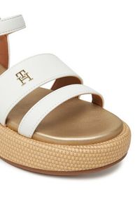 TOMMY HILFIGER - Tommy Hilfiger Espadryle T3A2-33793-0326 S Biały. Kolor: biały. Materiał: skóra