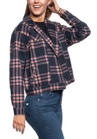 Wrangler - DAMSKA KURTKA JEANSOWA WRANGLER 80´S JACKET INDIGO CHECK W404WZ89M. Materiał: jeans #7