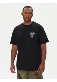 DC T-Shirt ADYZT05467 Czarny Regular Fit. Kolor: czarny. Materiał: bawełna