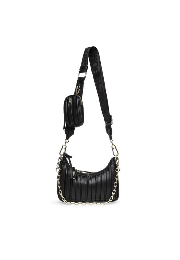 Steve Madden Torebka Bzarina Crossbody SM13001398-02002-BLK Czarny. Kolor: czarny. Materiał: skórzane