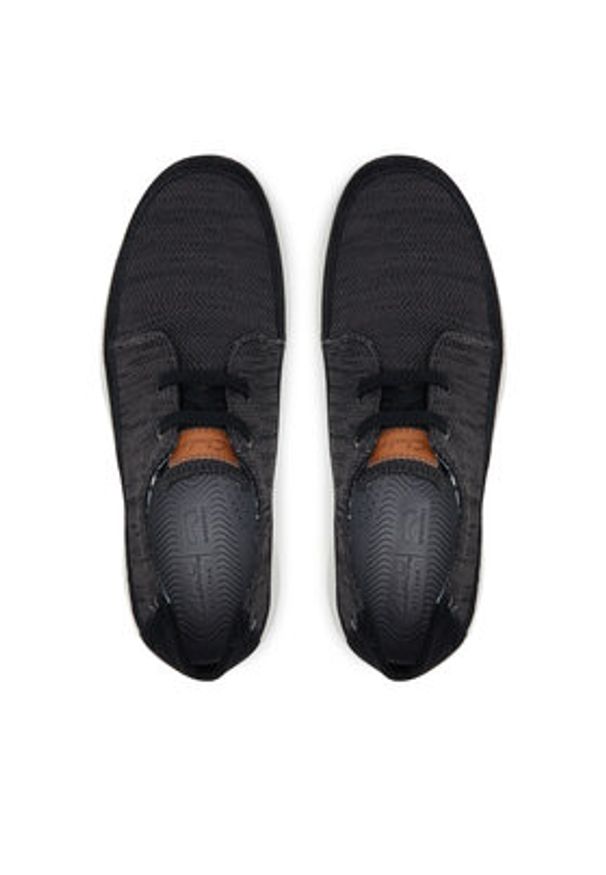Clarks Sneakersy Easeway Lace 26181368 Czarny. Kolor: czarny. Materiał: materiał