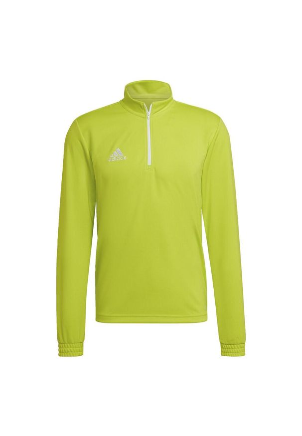 Bluza piłkarska męska Adidas Entrada 22 Training Top. Kolor: żółty. Sezon: lato. Sport: piłka nożna, fitness