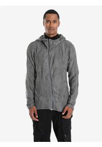 La Haine Inside Us Sweter Full Zip | LM244 | Mężczyzna | Szary. Okazja: na co dzień. Typ kołnierza: kaptur. Kolor: szary. Materiał: bawełna, poliester. Wzór: aplikacja, jednolity. Styl: sportowy, elegancki, casual #4