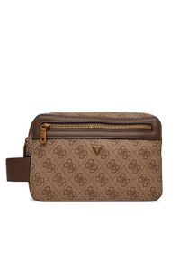 Guess Kosmetyczka PMLOLO P5239 Brązowy. Kolor: brązowy. Materiał: skóra