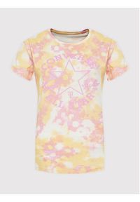 Converse T-Shirt Washed Floral Patch 10023208-A02 Żółty Loose Fit. Kolor: żółty. Materiał: bawełna #4