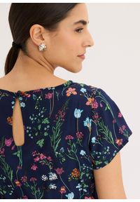 bonprix - Bluzka koszulowa. Kolor: niebieski. Długość rękawa: krótki rękaw. Długość: krótkie #2