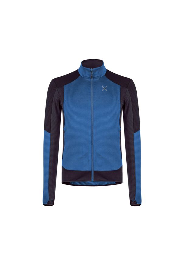 MONTURA - Bluza softshellowa męska Montura Stretch Color Maglia rozpinana. Kolor: niebieski