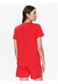 DKNY Sport T-Shirt DP2T5894 Czerwony Classic Fit. Kolor: czerwony. Materiał: bawełna. Styl: sportowy #4
