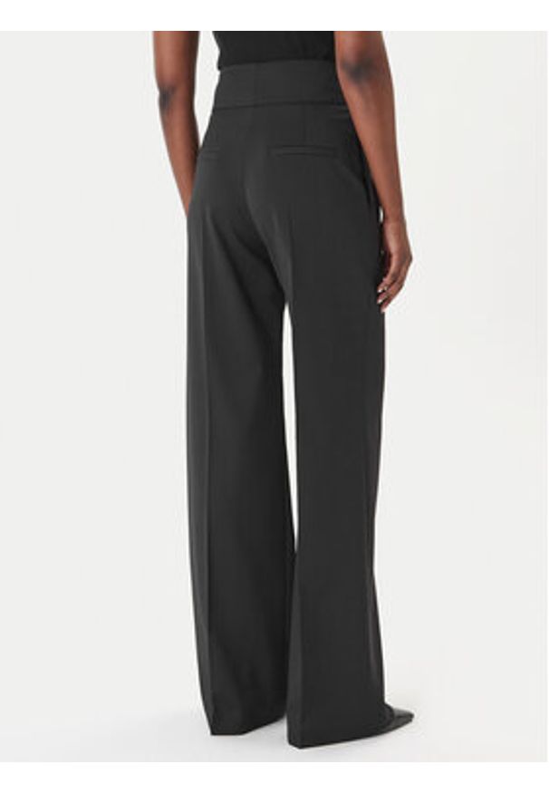 Hugo - HUGO Spodnie materiałowe Himia 50516143 Czarny Wide Leg. Kolor: czarny. Materiał: syntetyk