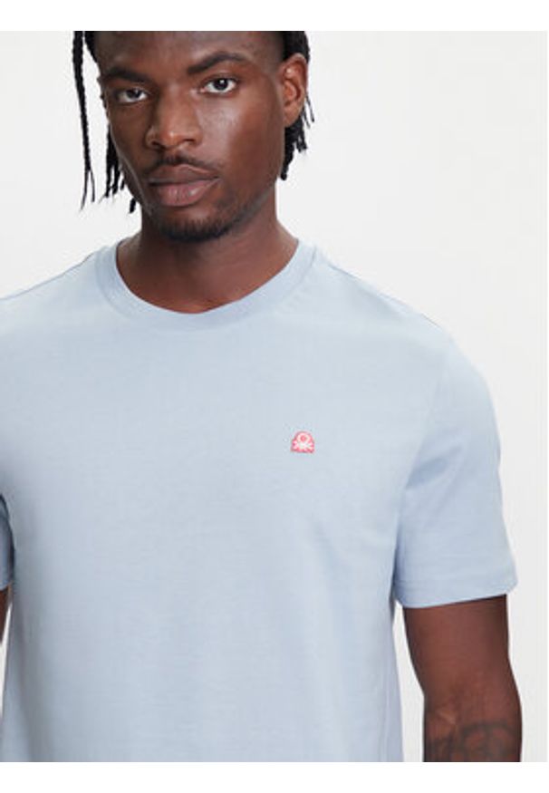 United Colors of Benetton - United Colors Of Benetton T-Shirt 3MI5J1AF7 Niebieski Regular Fit. Kolor: niebieski. Materiał: bawełna
