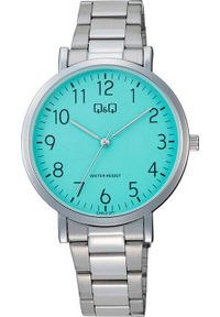 Zegarek Q&Q Zegarek QQ C34A-013P Męski Klasyczny Turkusowa Tarcza SLIM. Kolor: turkusowy. Styl: klasyczny #1