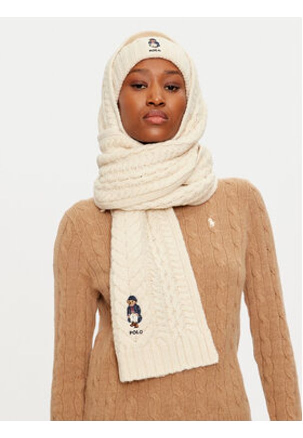 Polo Ralph Lauren Szalik 455961992001 Écru. Materiał: materiał, wełna