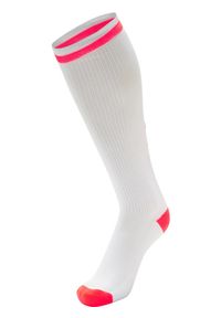 Skarpety sportowe dla dorosłych Hummel Elite Indoor Sock High. Kolor: różowy, wielokolorowy, biały