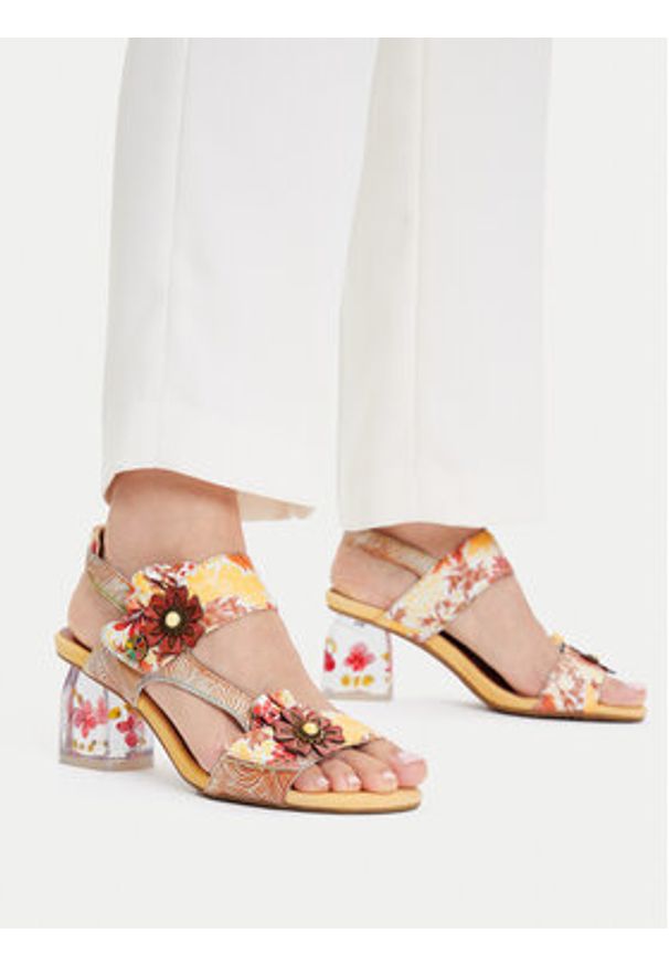 Laura Vita Sandały Framboiseo 26 Kolorowy. Materiał: skóra. Wzór: kolorowy