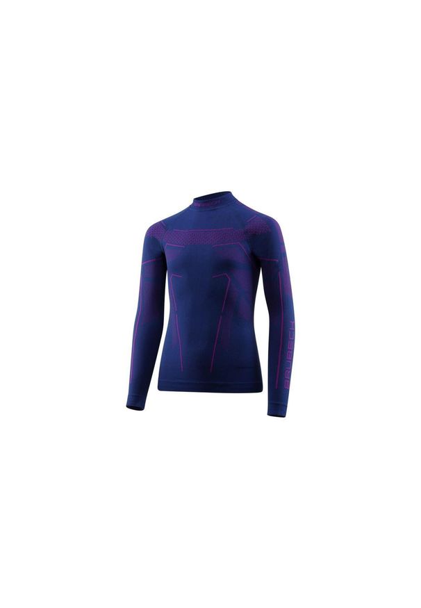 Koszulka Dziecięca Brubeck Thermo Junior Ls16120. Kolor: wielokolorowy, niebieski, fioletowy