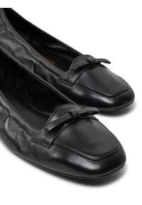 Stuart Weitzman Baleriny Tully Loafer SI484 Czarny. Kolor: czarny. Materiał: skóra #5