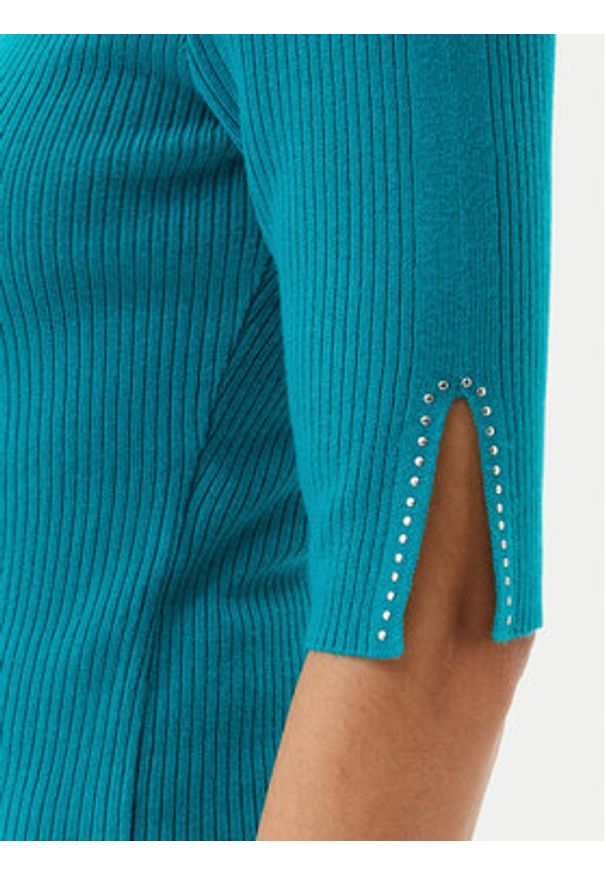 Morgan Sweter 251-MCHAMPI Zielony Slim Fit. Kolor: zielony. Materiał: syntetyk